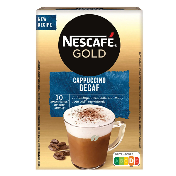 Cappuccino Gold Decaf Φακελάκι 12.5gr NESCAFE (10τμχ)