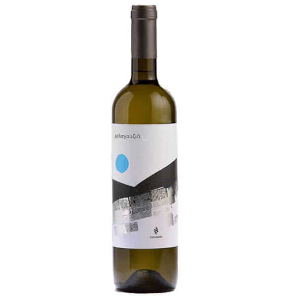 Λευκός Ξηρός Οίνος Μαλαγουζιά ΚΤΗΜΑ ΖΑΧΑΡΙΑ 750ml