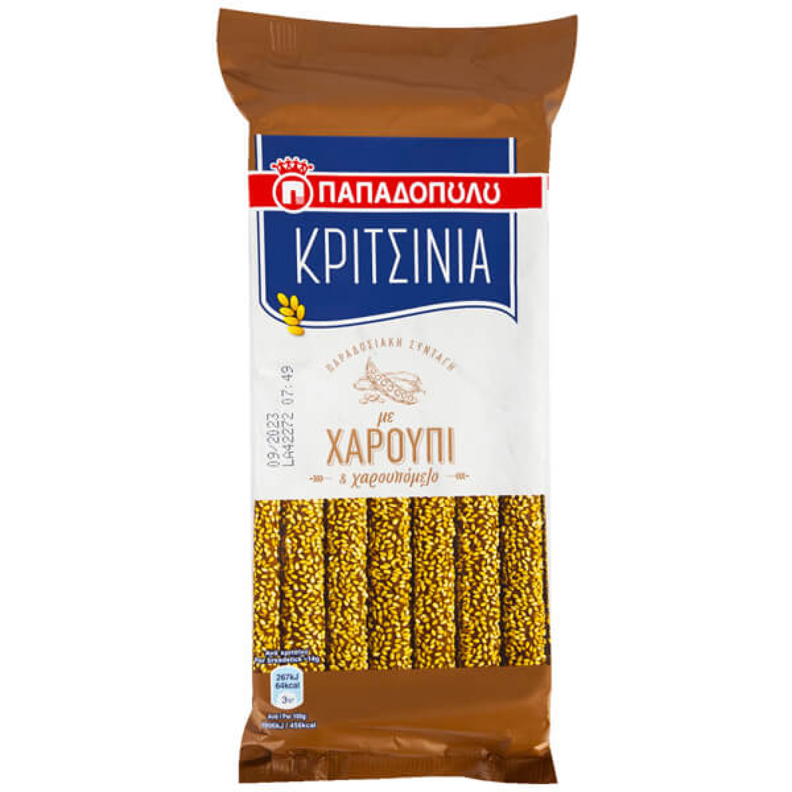 Κριτσίνια Με Χαρούπι ΠΑΠΑΔΟΠΟΥΛΟΥ 180gr