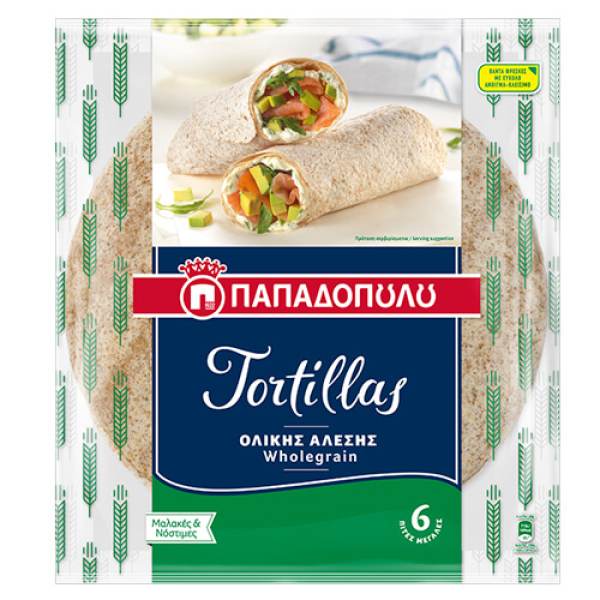 Τορτίγια Ολικής ΠΑΠΑΔΟΠΟΥΛΟΥ 360gr (6τμχ)