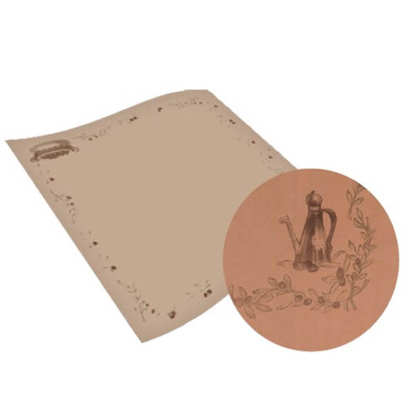 Τραπεζομάντηλο Καφέ - Ελιά 100x130cm MAXI 100τμχ