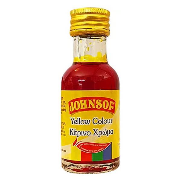 Χρώμα Ζαχαροπλαστικής Κίτρινο JOHNSOF 28ml