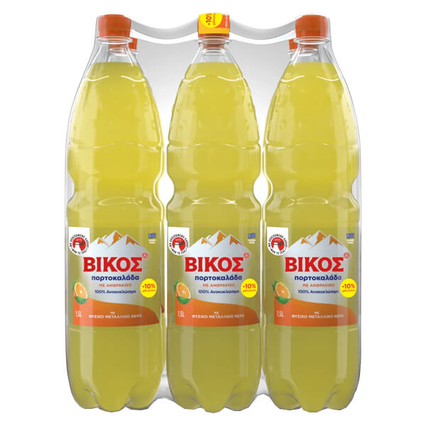 Αναψυκτικό Πορτοκαλάδα (6τμχ) ΒΙΚΟΣ 1,5lt