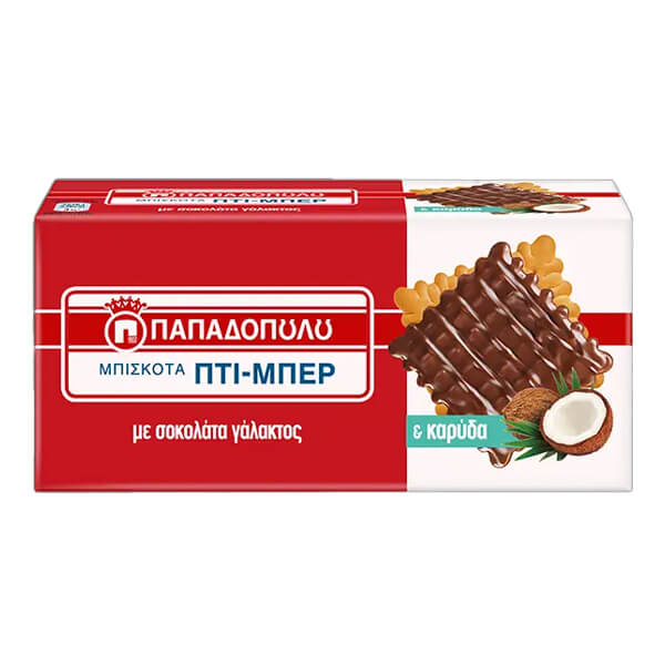 Πτι Μπερ Σοκολάτα Γάλακτος & Καρύδα ΠΑΠΑΔΟΠΟΥΛΟΥ 200gr