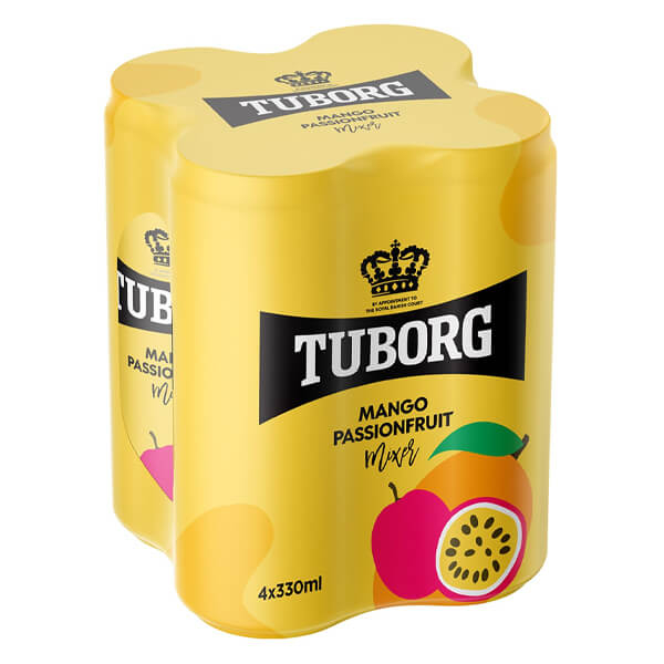 Αναψυκτικό Σόδα Mango & Φρούτα του Πάθους TUBORG 4x330ml