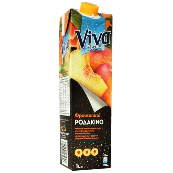 Χυμός Ροδάκινο VIVA 1lt