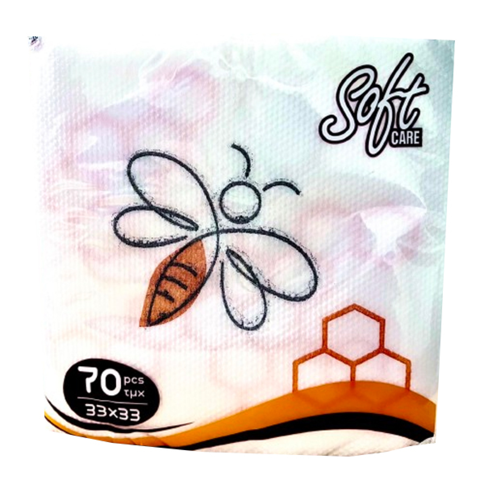 Χαρτοπετσέτα 1Φ 33x33cm SOFTCARE 70τμχ