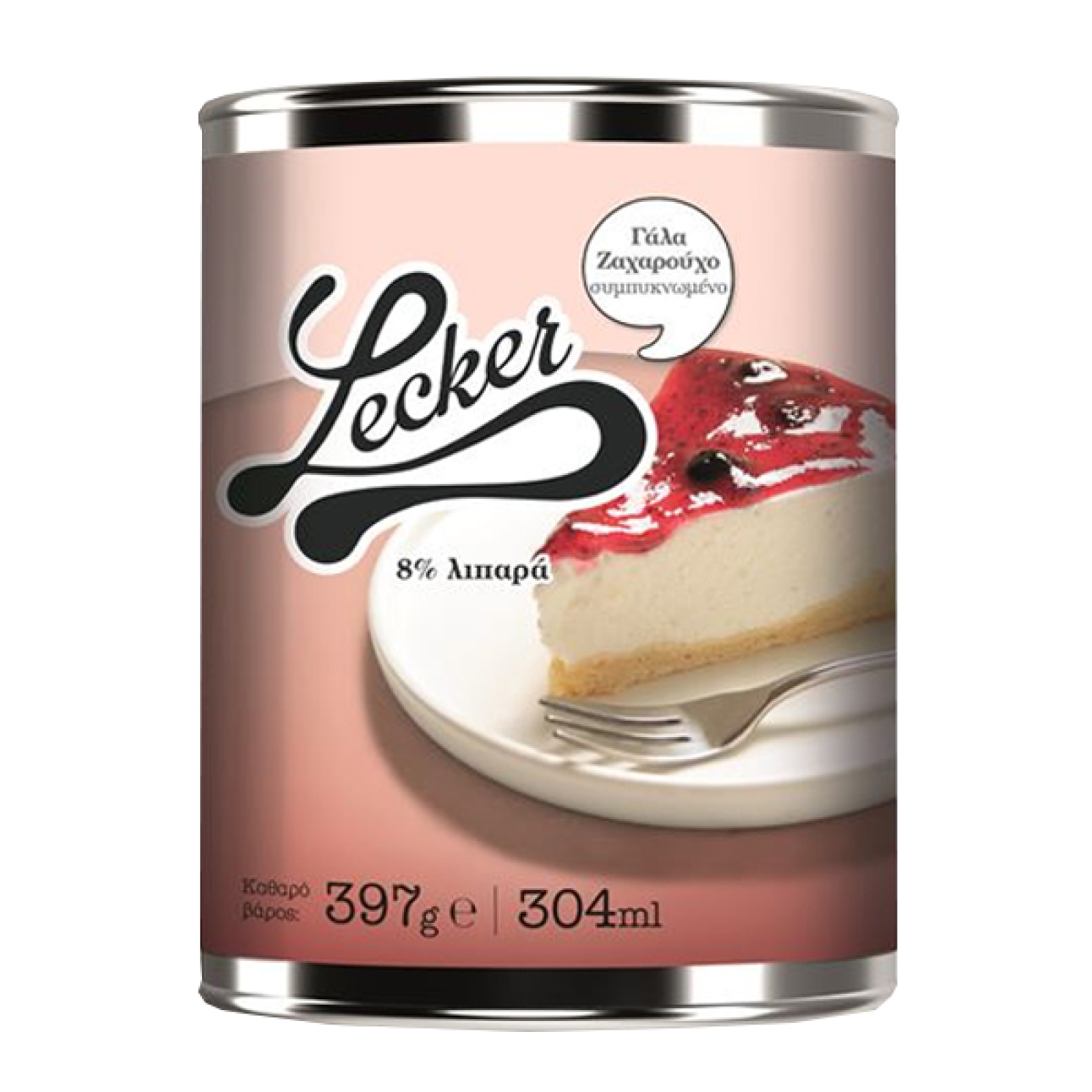 Γάλα Ζαχαρούχο 8% LECKER 397gr