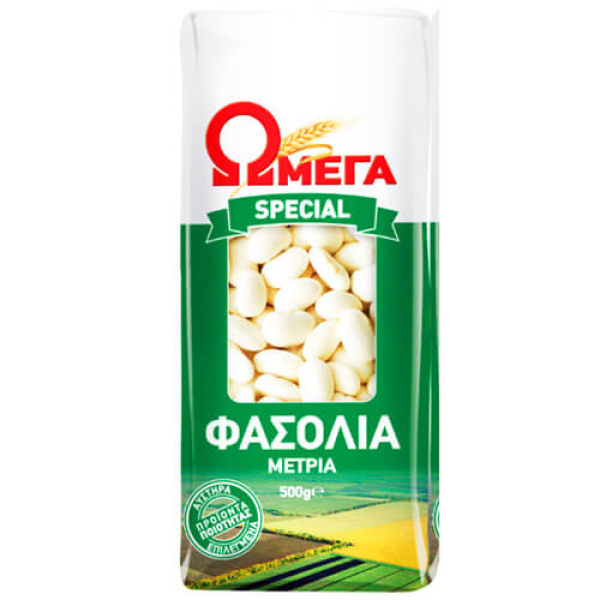 Φασόλια Μέτρια ΩΜΕΓΑ 500gr