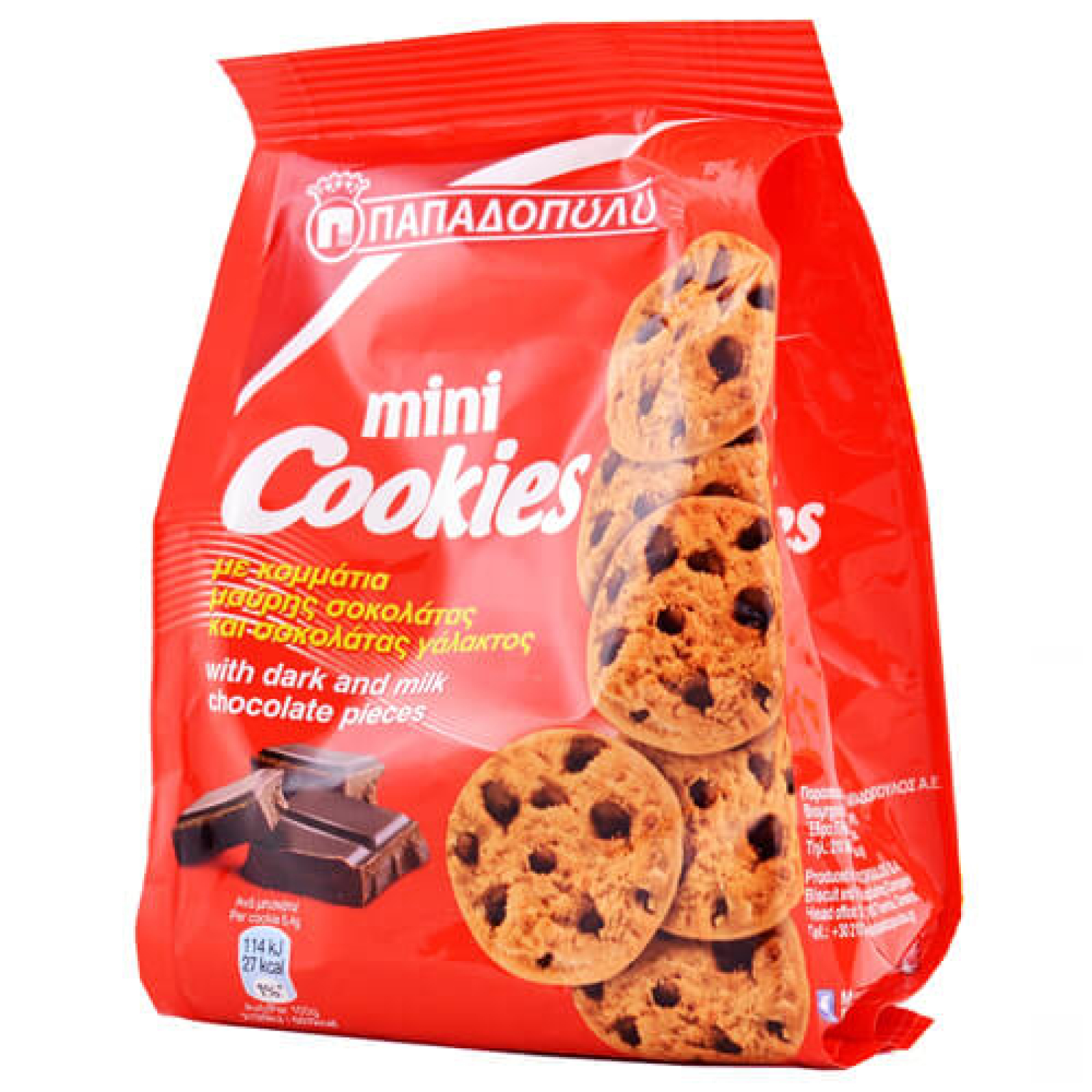 Mini Cookies Κομμάτια Σοκολάτας ΠΑΠΑΔΟΠΟΥΛΟΥ 70gr