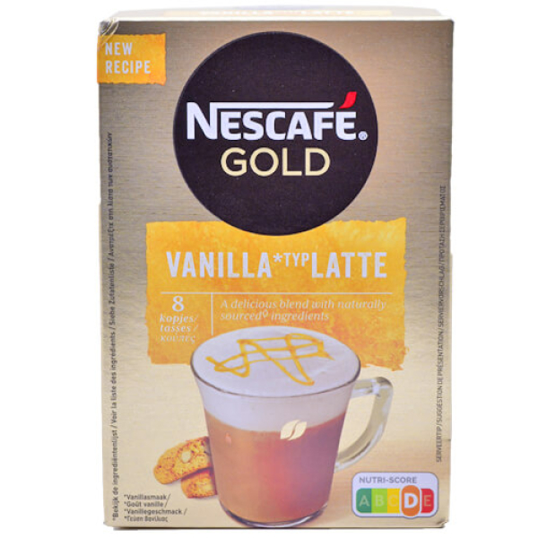 Cappuccino Gold Vanilla Latte  NESCAFE 136gr (8x18.5gr)