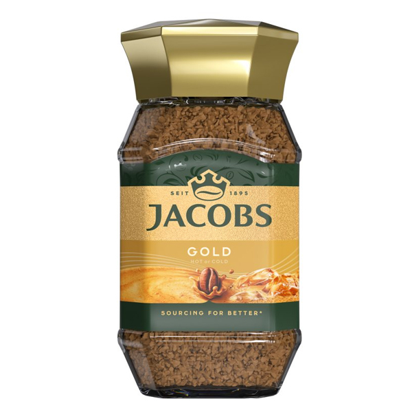 Στιγμιαίος Καφές Gold Γυάλινο JACOBS 200gr